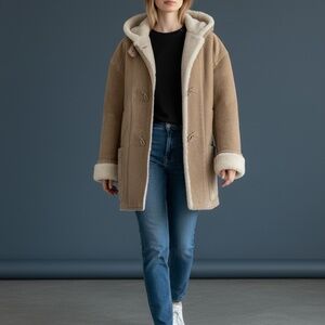 Gallery Leather Waist-Length Winter Coat